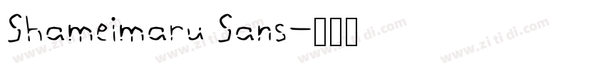 Shameimaru Sans字体转换
